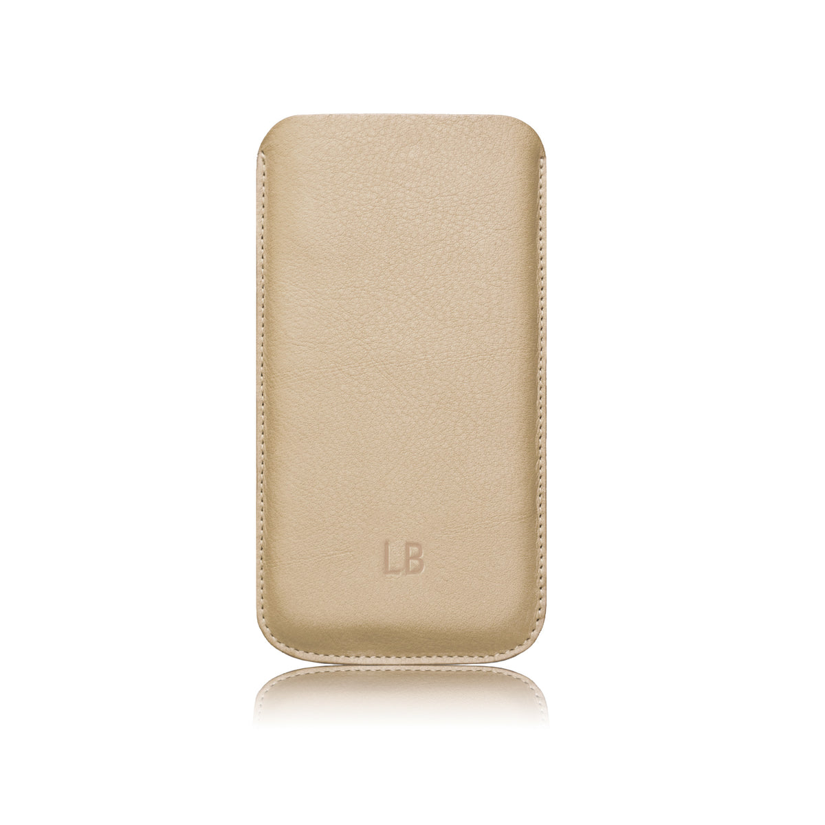 Handy Sleeve aus Leder SAND